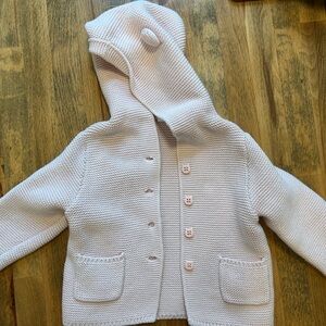 GAP Pink Knit Baby Sweater